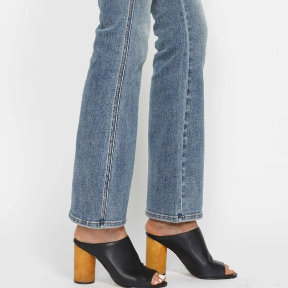 Judy Blue Tummy Control High-Rise Slim Bootcut Regular Inseam Jeans Denim Pants - Picture 13 of 16